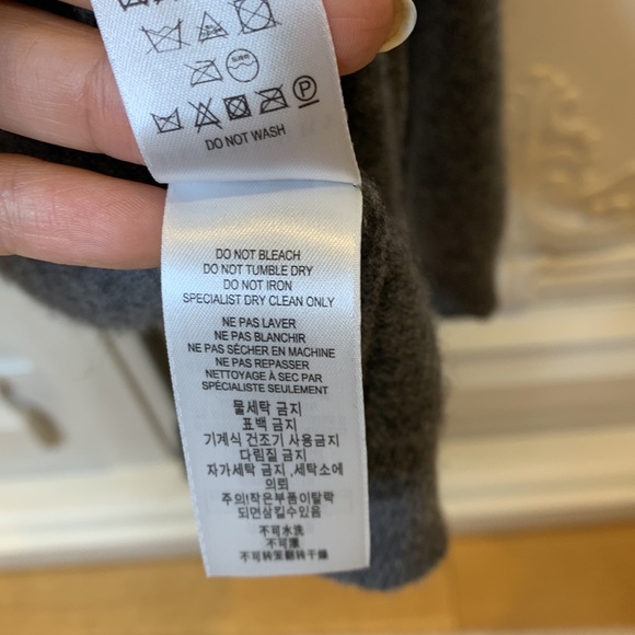 Burberry kids toddler cashmere grey zip up with hood size 3 - Picture 9 of 10